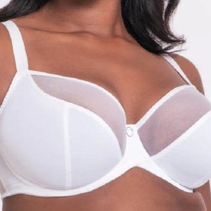 New! Curvy Kate White Underwire Daily Balcony Bra Size 30DD NWT